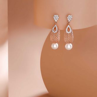 Striking Drop Diamond Earrings