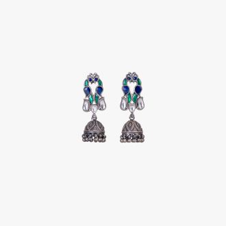 BLUE STONE EARRINGS