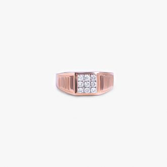 Navratna Rose Gold Diamond Ring