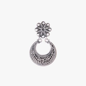 CIRCLE FLOWER EARRING
