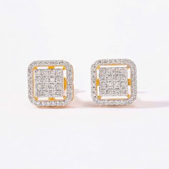 RECTANGLE OVAL SHAPE EARRINGS