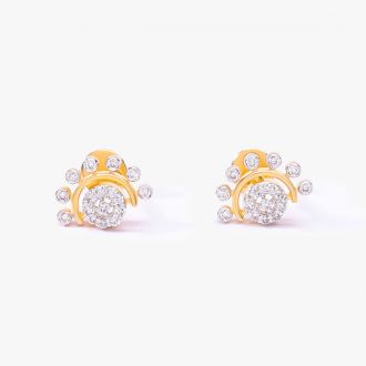 Ornate Diamond Earrings