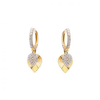 DOUBLE HEART SHAPE EARRINGS