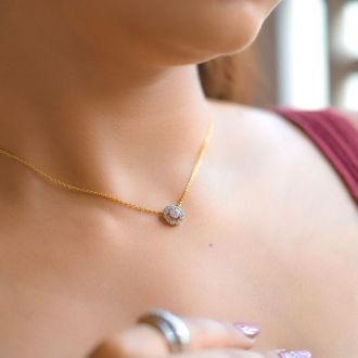 Dual Love Knot Diamond Chain