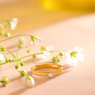 Sophisticated Double Layered Diamond Ring