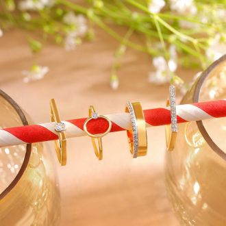 Minimal Oval Lone Diamond Ring