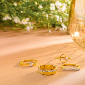 U Diamond Ladies Ring