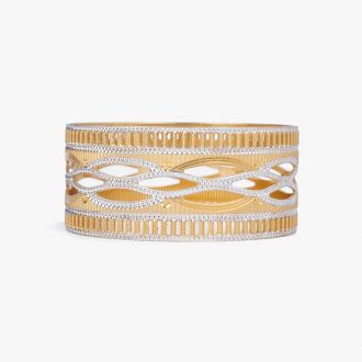 Cross Wave Bangle