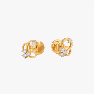 ROUND SHAPE DIAMOND EARRING