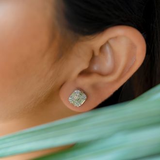 OVAL DIAMOND EARRINGS