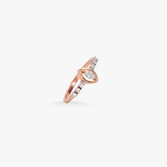 Rose Gold Traditional Diamond Ring