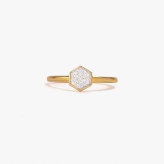 Sextet Diamond Gold Ring