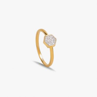 Sextet Diamond Gold Ring
